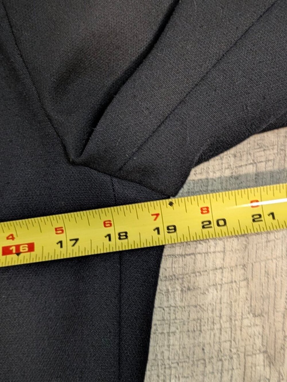 Zara Longline Tailored Navy Blazer Frock Coat L Old Money Chic Quiet Luxury EUC - Picture 13 of 16